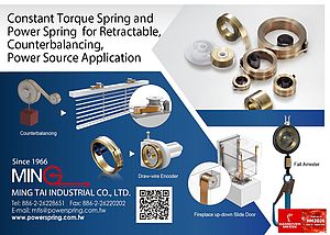 Constant Torque Spring and Power Spring for Retractable, Counterbalancing, Power Source Application