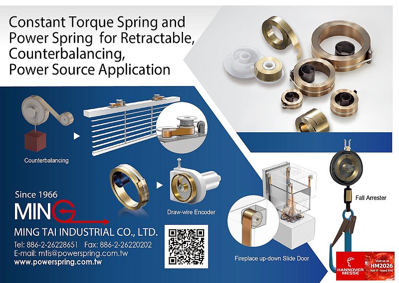 Constant Torque Spring and Power Spring for Retractable, Counterbalancing, Power Source Application