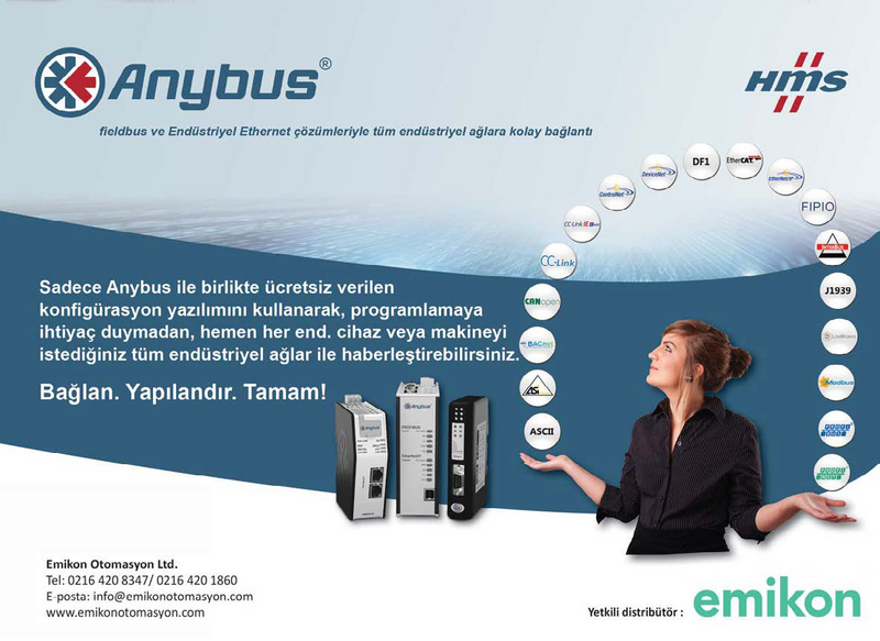 Emikon Otomasyon; Anybus Fieldbus ve Endüstriyel Çözümleriyle Tüm Endüstriyel Ağlara Kolay Bağlantı
