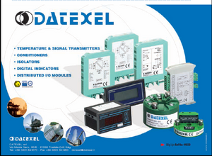 Datexel; Sıcaklık ve Sinyal Transmitterleri, Kondisyoneller, İzolatörler, Dijital Göstergeler