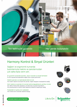 Schneider Electric; Harmony Kontrol ve Sinyal Ürünleri