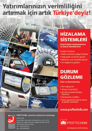 Prüftechnik; Yatırımlarınızın verimliliğini arttırmak için artık Türkiye'deyiz!