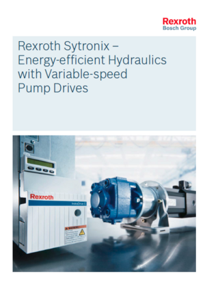 Rexroth Sytronix-Energy-efficient Hydraulics with variable-speed Pump Drives