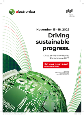 Electronica 2022: November 15-18, 2022. Driving Sustainable Progress.