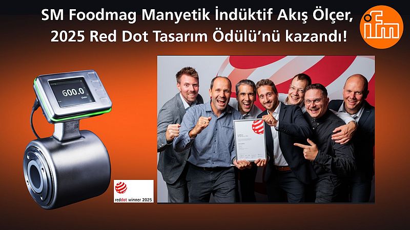 ifm akış ölçer Red Dot Tasarım Ödülü'nde başarılı oldu!