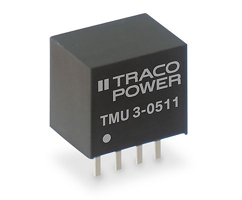 TMU 3 Serisi Kompakt Regüle edilmemiş 3 Watt DC/DC dönüştürücüler (SIP-4)