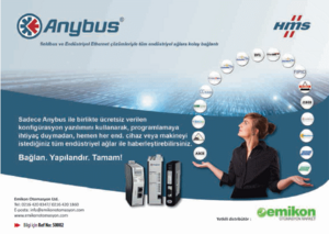 Anybus, fieldbus ve Endüstriyel Ethernet çözümleriyle tüm endüstriyel ağlara kolay bağlantı