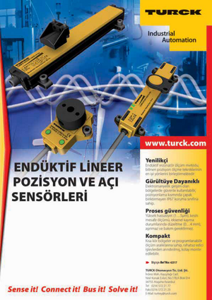 Turck, Endüktif Lineer Pozisyon ve Açı Sensörleri