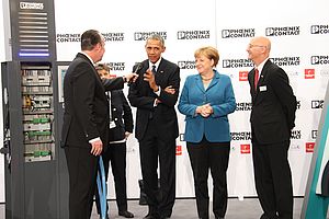 ABD Başkanı Barack  Obama Hannover Messe Fuarında Phoenix Contact'ı Ziyaret Etti