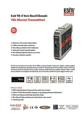 Esit TR-4 Yeni Nesil Ekranlı Yük Hücresi Transmitteri
