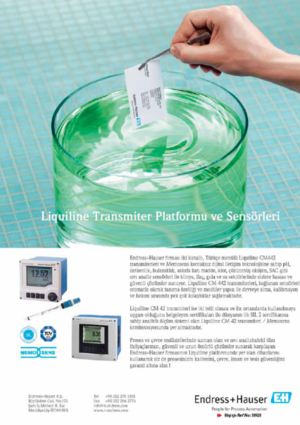 Endress+Hauser; Liquiline Transmiter Platformu ve Sensörleri