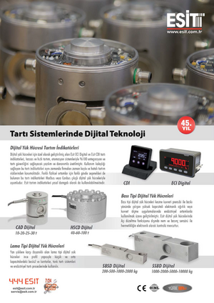 Esit; Tartı Sistemlerinde Dijital Teknoloji