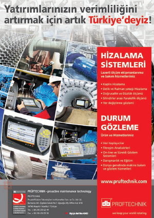 Prüftechnik; Yatırımlarınızın verimliliğini arttırmak için artık Türkiye'deyiz!