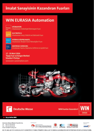WIN EURASIA Automation, İmalat sanayisinin Kazandıran Fuarları