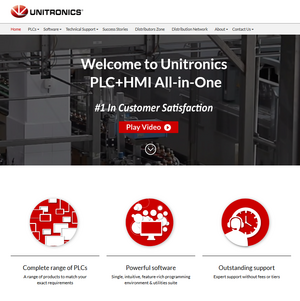 Unitronics Yeni web sitesini duyurmaktan mutluluk duyar