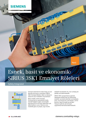 Siemens; SIRIUS 3SK1 Emniyet Röleleri