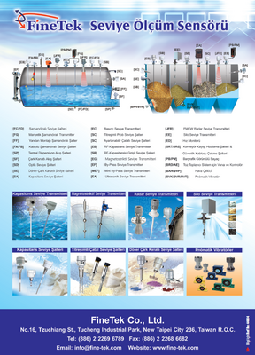 FineTek; Seviye Ölçüm Sensörü