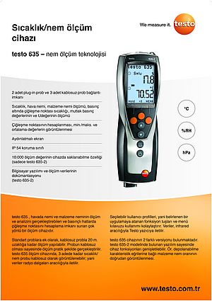 Sıcaklık/nem ölçüm cihazı- Testo