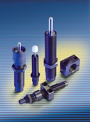 Self-adjusting small shock absorbers ensure long operating life, for instance in the universal capping machine that David Fuchs developed for SONETT OHG – up to 25 million strokes, thanks to innovative rolling diaphragm technology