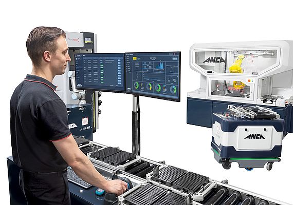 ANCA’s AIMS Integrated Manufacturing Demo Showcases Smart Automation for Whole Factory Connectivity
