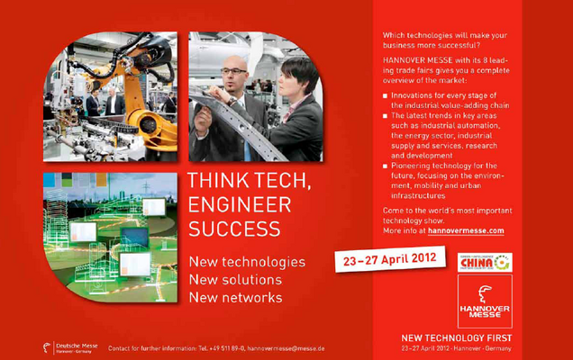 Hannover Messe 2012: New technologies, new solutions, new networks
