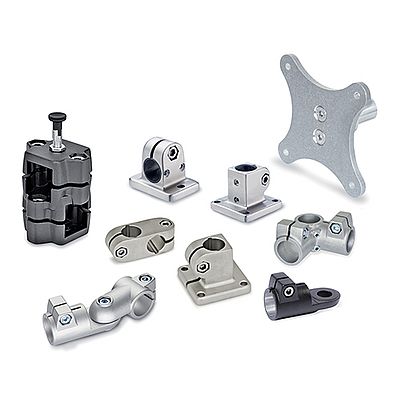 Tube clamps for modular structures