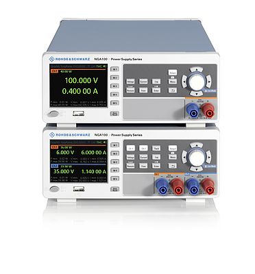 The R&S NGA100 is a new series of basic power supplies. (Image: Rohde & Schwarz)