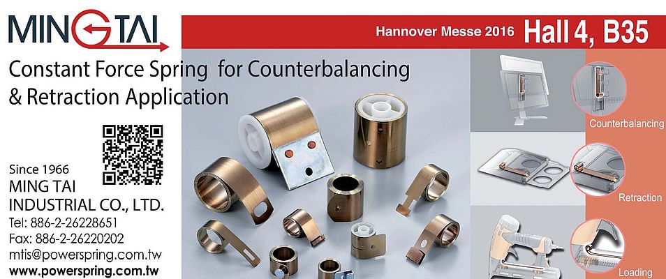 Constant Force Spring for Counterbalancing & Retraction Application