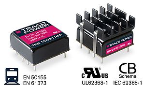 15 and 20 watt 12:1 ultra-wide input voltage range DC/DC converters