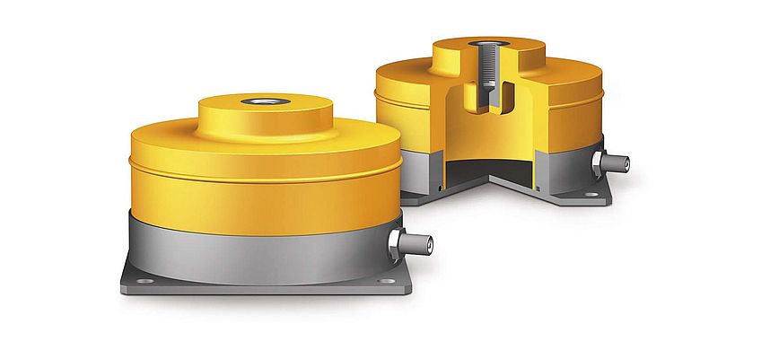 PLM air spring elements enable low-frequency vibration and shock isolation