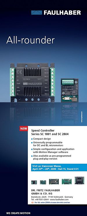 Speed controller Series SC1801/SC 2804