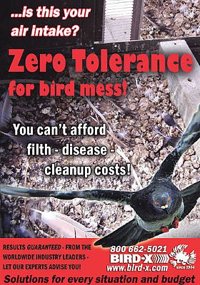 Zero tolerance for bird mess
