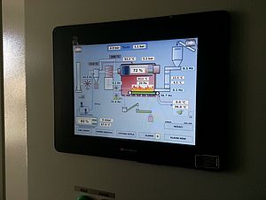 PLC with 10.4-inch Touchscreen HMI for the Automation of a Boiler