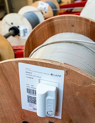 LAPP eKanban: the intelligent cable inventory management solution for real-time monitoring of cable inventory. Photo: LAPP