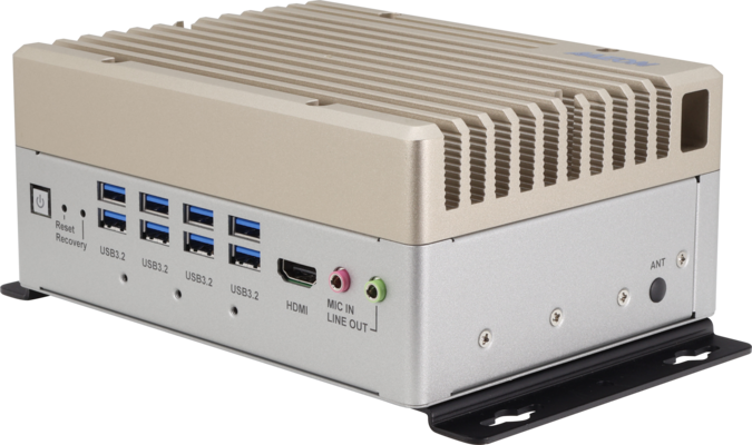 Photo Caption: Compact, fanless and powerful AI system © AAEON Technology
