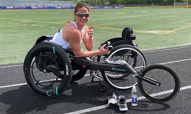 Paralympics medallist Tatyana McFadden. Courtesy Tatyana McFadden