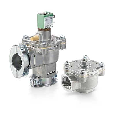 The ASCO Series 353 Pulse Solenoid Valve is designed to deliver extremely fast pulsing in reverse-jet dust collector systems. (Image courtesy of Emerson)