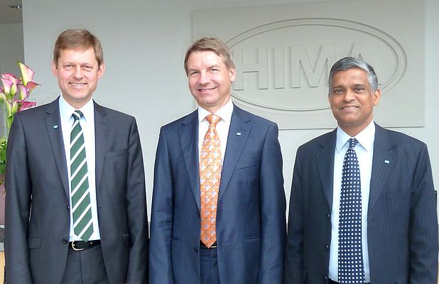 New HIMA management team: (from left) Steffen Philipp (Managing Partner), Reinhard Seibold (CFO),  Sankar Ramakrishnan (CEO)