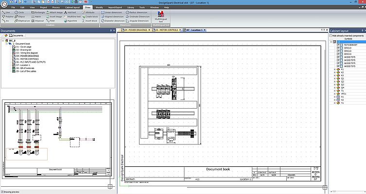DesignSpark Electrical provides access to the functionality of electrical CAD