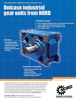 Unicase industrial gear units