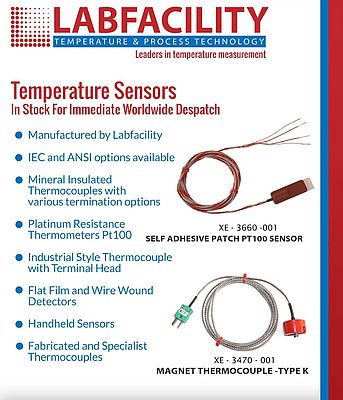 Temperature Sensors in Stock for Immediate Worldwide Despatch