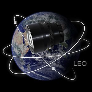 Optimised Lenses for Low Earth Orbit Satellites