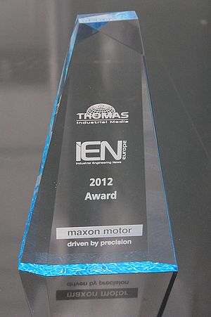 IEN Europe Award 2012 goes to Maxon Motor