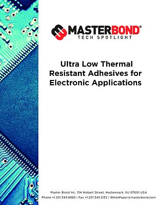 Ultra Low Thermal Resistant Adhesives
