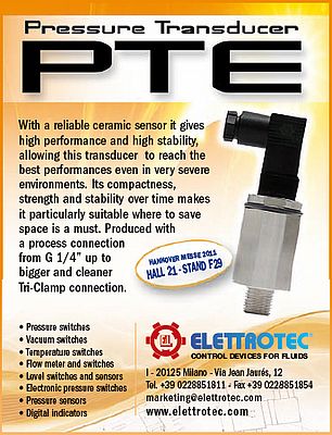 Pressure transducer PTE