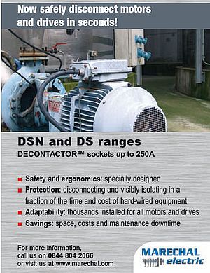DSN and DS ranges, decontactor sockets up to 250A