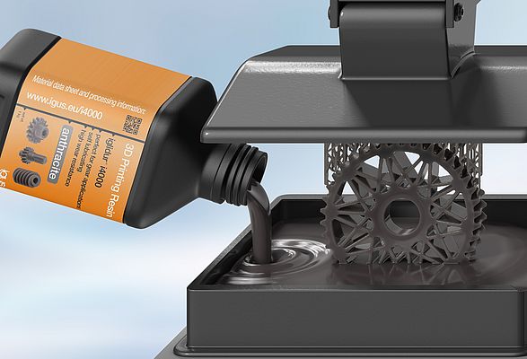 The iglidur i4000 resin has been specifically designed for producing wear-resistant and precise gears. Picture: igus SE & Co. KG