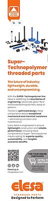 Super-Technopolymer threaded parts