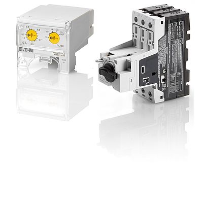 The plug-in control units for applications up to 65A for the PKE motor-protective circuit-breakers offer high flexibility in project engineering.