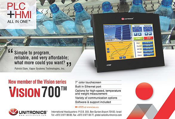 All-in-One PLC+HMI Vision 700